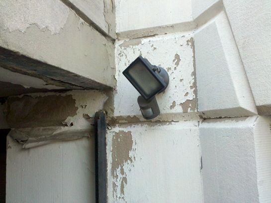 Motion Sensor Light outside the building